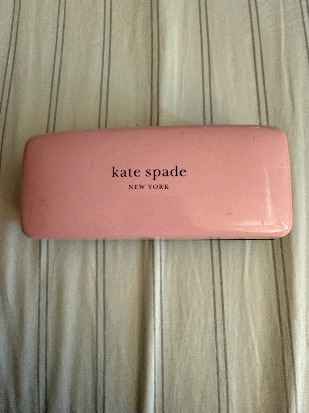 Kate Spade New York Glasses Hard Case Two Colors Pink/Green w/ Cloth